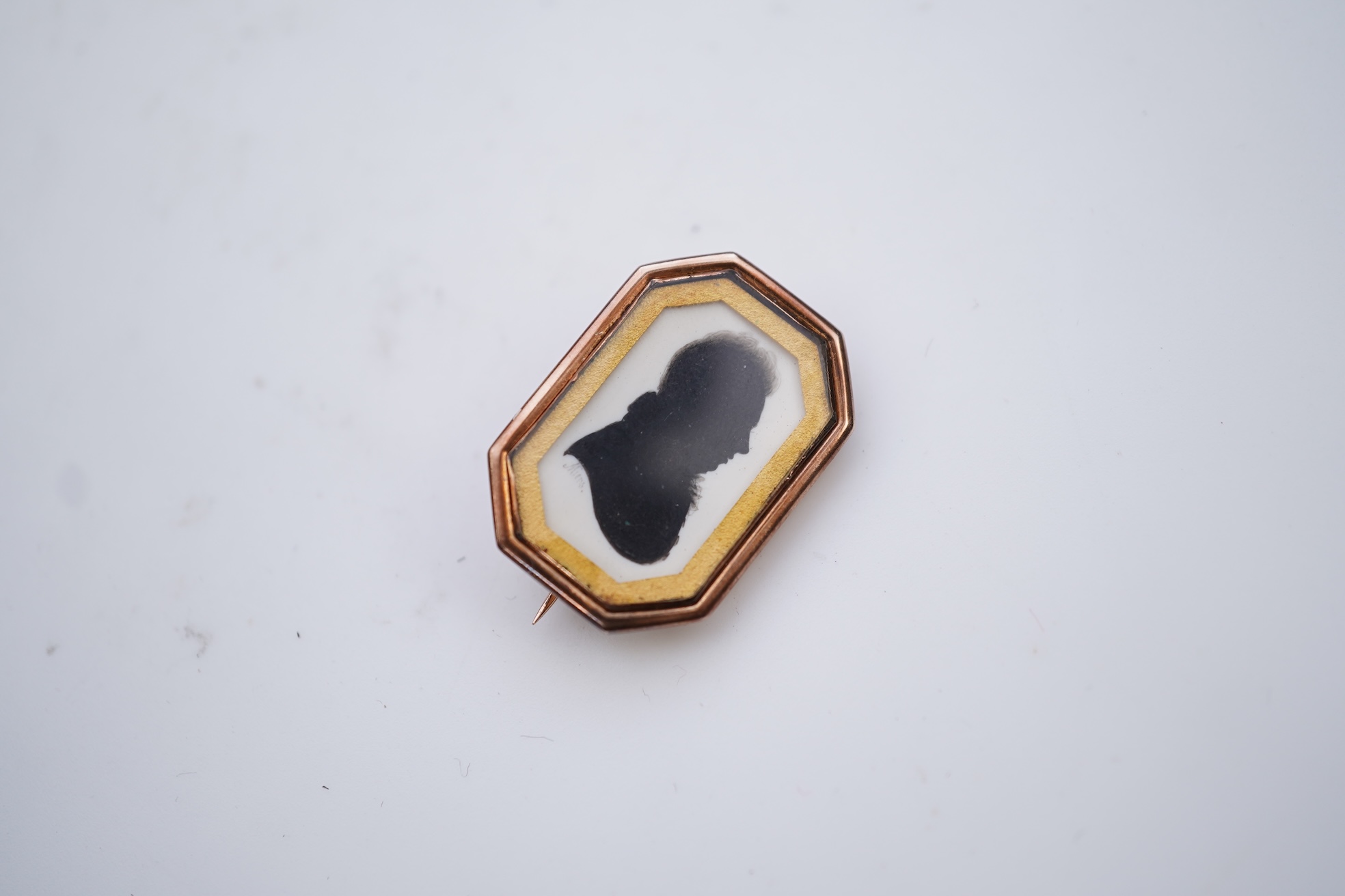 John Miers (1756-1821), a silhouette brooch, circa 1807